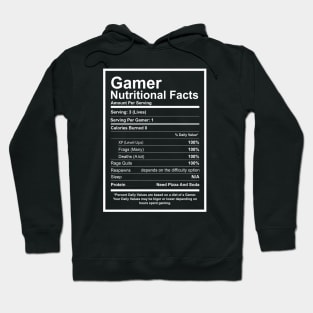 Gamer Nutritional Facts Hoodie